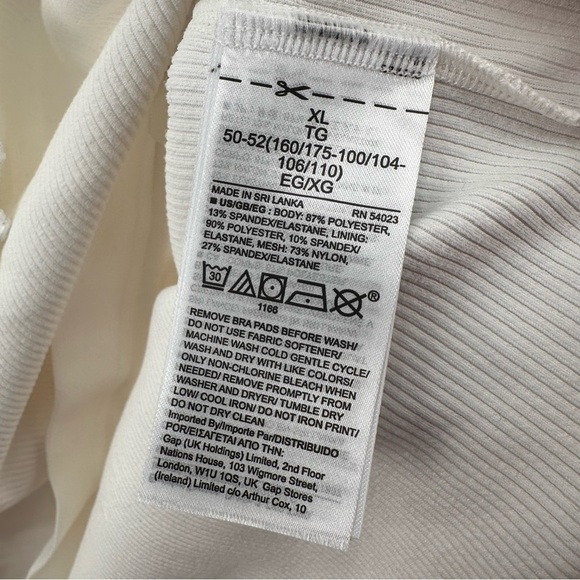 Gap Ribbed Crop Top Size XL NEW - Picture 4 of 5